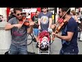 Hey soul sister violin street performer cover  live electronic violin performers