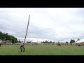 Final caber toss of fergus scottish festival 2022