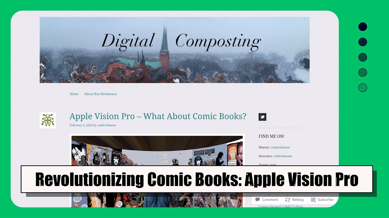 Exploring the Future of Comic Books on Apple Vision Pro: Limitless Pages and Immersive Experience
