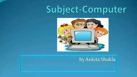 Ch-1 Computer- A Machine