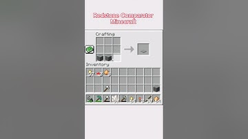 redstone comparator recipe 🎸 Minecraft #biggbeast #minecraft