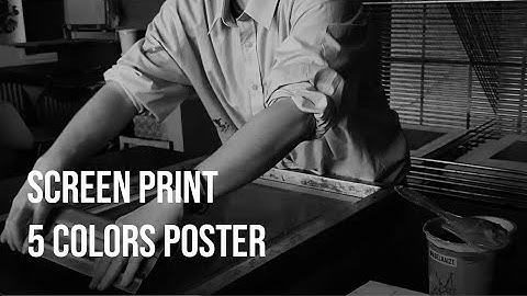 Screen print - 5 colors poster