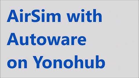 AirSim with Autoware.ai