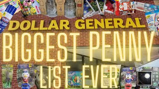 The Biggest Penny List Ever at Dollar General