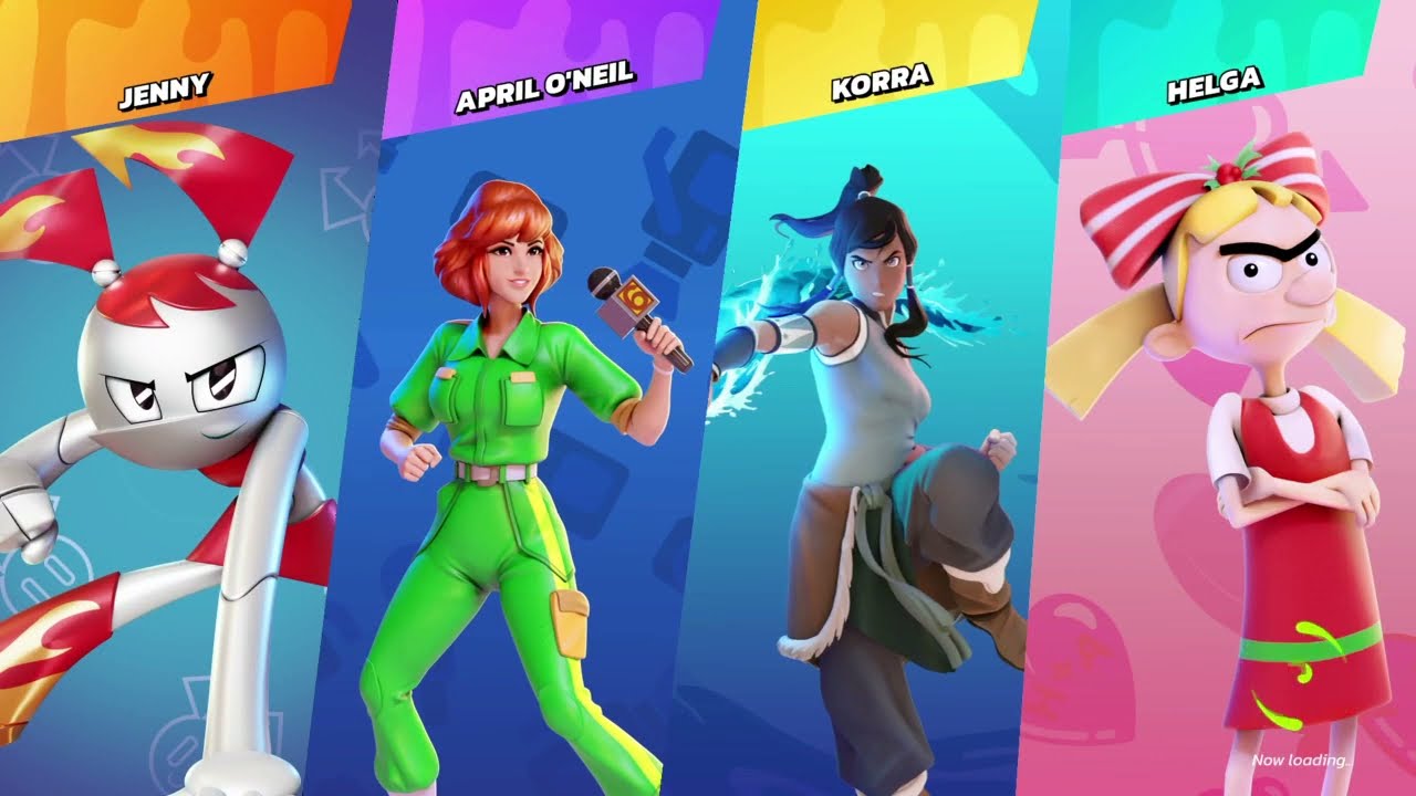 Request:Jenny Vs April O'Neil Vs Korra Vs Helga|Nickelodeon All-Star Brawl