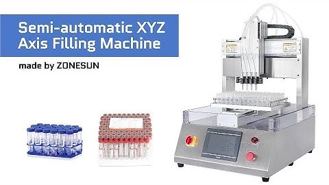ZONESUN ZS-XYZ4 Ceramic Plunger Pump High Accuracy Automatic Reagent Tube Liquid Filling Machine