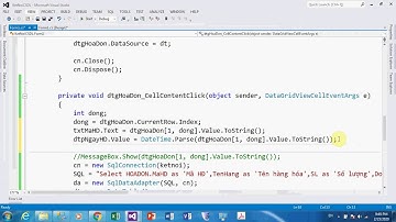 NTTuan LTUDQL Video07 Trao doi du lieu giua dataGridView va cac dieu khien khac