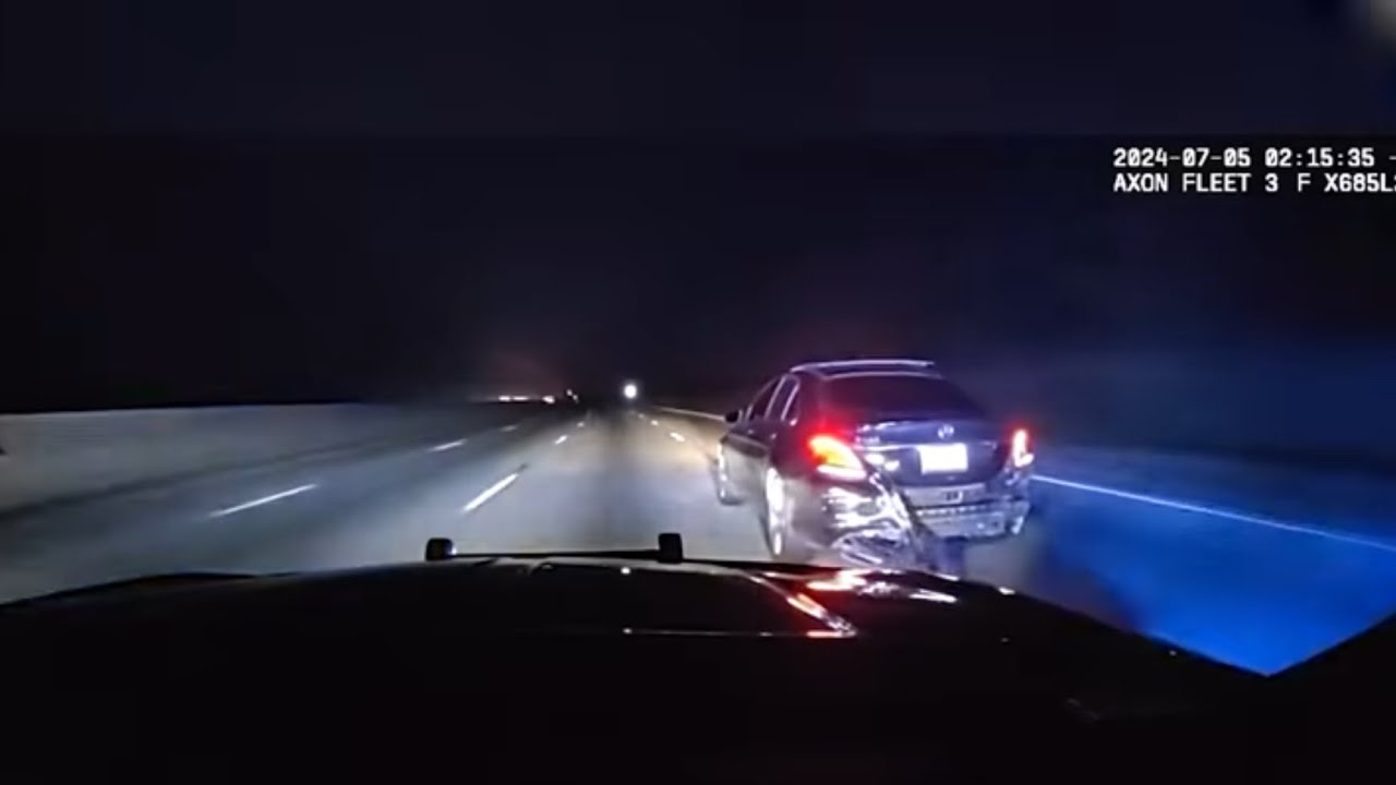 Atlanta Police Perform PIT Maneuver To Stop a Wanted Person During A ...
