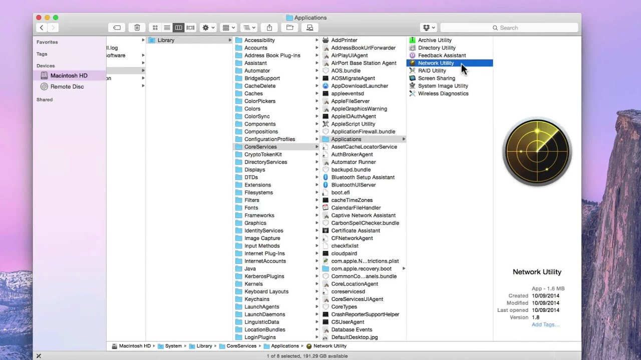 How To Find Network Utility On Mac OSX Yosemite YouTube how-to-find-network-utility-on-mac-osx-yosemite-youtube