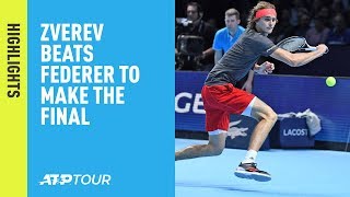 Highlights: Zverev Beats Federer In The 2018 Nitto ATP Finals Semi-finals