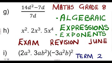 Mathematics Grade 8 Term 2 Revision June Exams Paper 1 @mathszoneafricanmotives  @mathwithlightone
