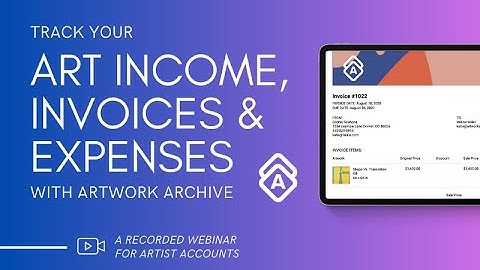 Feature Spotlight: Track Your Art Income, Invoices and Expenses with Artwork Archive