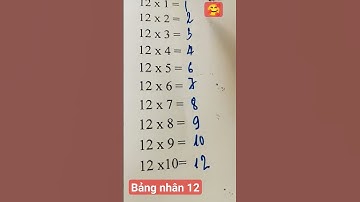 Bảng nhân 12 #maths #shorts