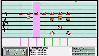 Night in the Woods: “Die Anywhere Else” Mario Paint Composer