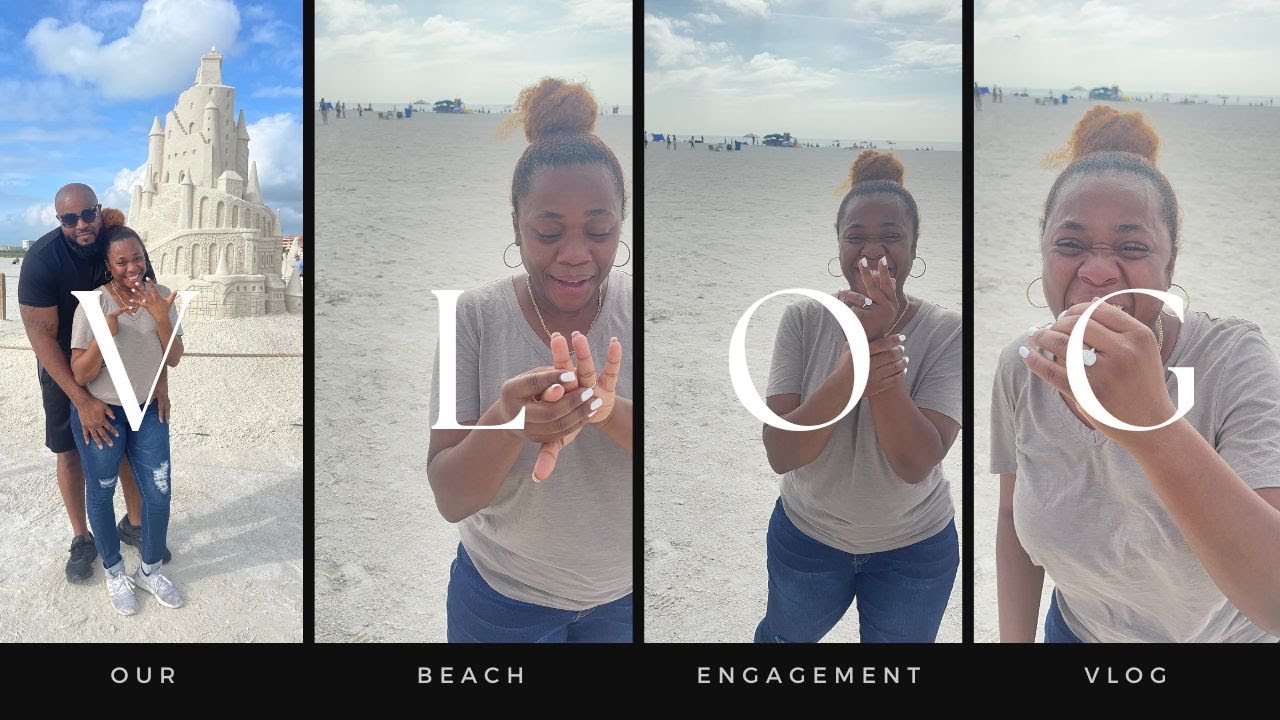 The Best Surprise Beach Proposal Ever | Our Beach Engagment Vlog