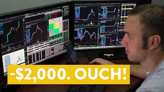 [LIVE] Day Trading | $2,000. Ouch! (how to NOT day trade)