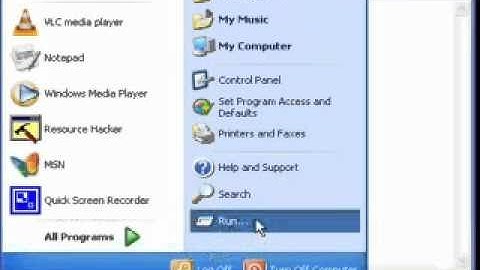 How to change start menu text (XP)