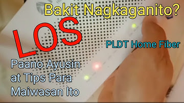 REMOVE LOS - PLDT BLINKING RED LIGHTS IN PLDT HOME FIBER INTERNET | Rey electrical