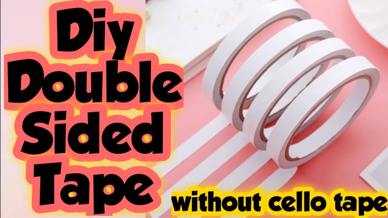 Homemade Double sided tape - how to make double sided tape at home  easy/Make diy tape at home 