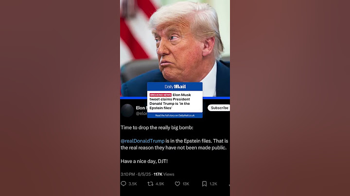 Elon Musk claims Trump is 'in the Epstein files'