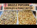 Make Your Own DRIZZLE POPCORN!  2 Flavors!  Chocolate & Peanut Butter! #LeighsHome