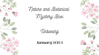 JANUARY 2024 MYSTERY BOX - Unboxing #mysterybox #unboxing #junkjournal #junkjournals