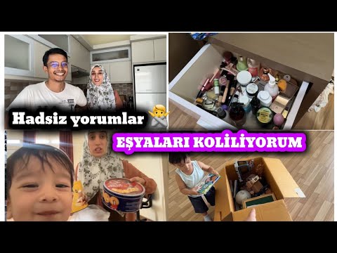 EŞYALARI KOLİLEDİM📦YAPILAN HADSİZ YORUMLARA CEVABIMIZ❗️Harrisin Kardeşleri yorumları okudu🥺