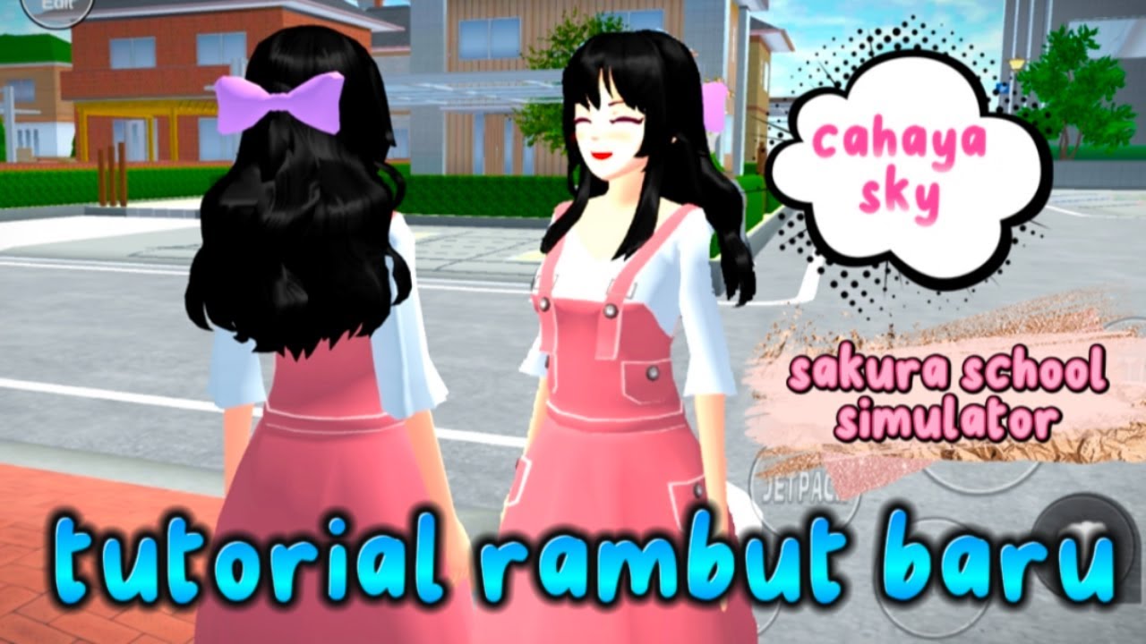 Tutorial rambut baru # sakura school simulator @ cahaya sky - YouTube