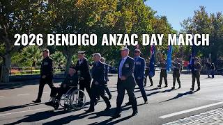 2026 Bendigo ANZAC Day March | No Audio, Silent