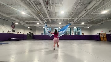 “…to Infinity…” Song 1 - Double Swing Flag Choreo - Back View - 2025 Halftime - DGN Color Guard