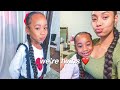 VLOG: doing my daughters hair exactly like mine! ❤️