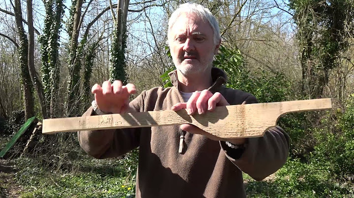 Fabrication d'une arbalète primitive