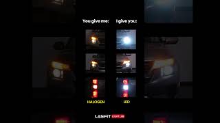 OEM lights vs LED upgrade 👀