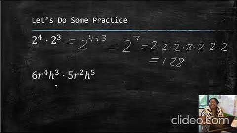 Exponent Product Rule - Multiplying Products with the same base