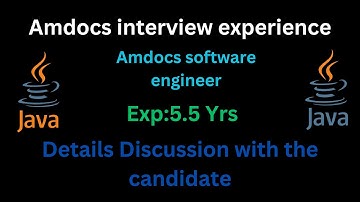 Microservices and Java Interview Questions and Answers for experienced Developer for the Amdocs