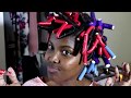 Tutoriel Flexi Rods sur cheveux crepus| Boucler et donner du volume