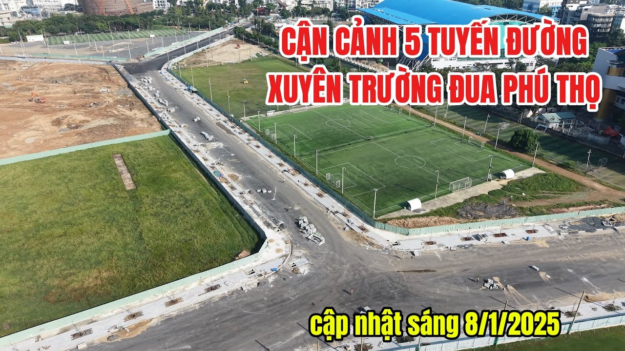 Trường đua Phú Thọ ở TPHCM đã hình thành 5 con đường thành trục kết nối