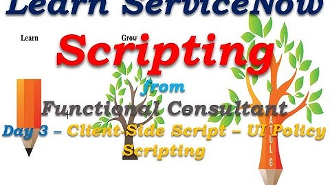 Day3| ServiceNow Scripting - Client Scripts - UI Policy Script | Learn From Functional Consultant