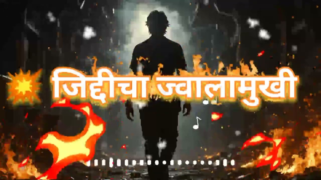 💥 जिद्दीचा ज्वालामुखी जिद्दीचा ज्वालामुखी 🔥 | Marathi Motivational Song | New Inspiring Marathi Song