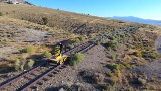 Handcar Pumping Across Nevada's Great Basin