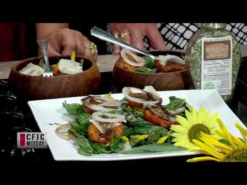 Grilled Apricots with Basil Balsamic - Easy Real Whole Food Fast - CFJC Midday - Made With Love HD