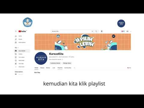 Cara Akses Playlist Jenis Ketrampilan di Kursus Kita