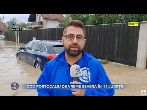 Stirile Kanal D (29.08.2021)  Inundatii si acoperisuri luate de vant! | Editie de pranz