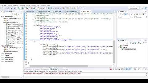 eclipse workspace   Googlesearch src Firstpgm search java   Eclipse IDE 2020 03 13 19 20 53