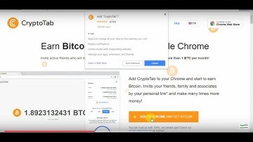 How to Earn Google Chrome Crypto Tab ।। CryptoTab - Free Bitcoin Mining ।। Earn 1 Bitcoin a month
