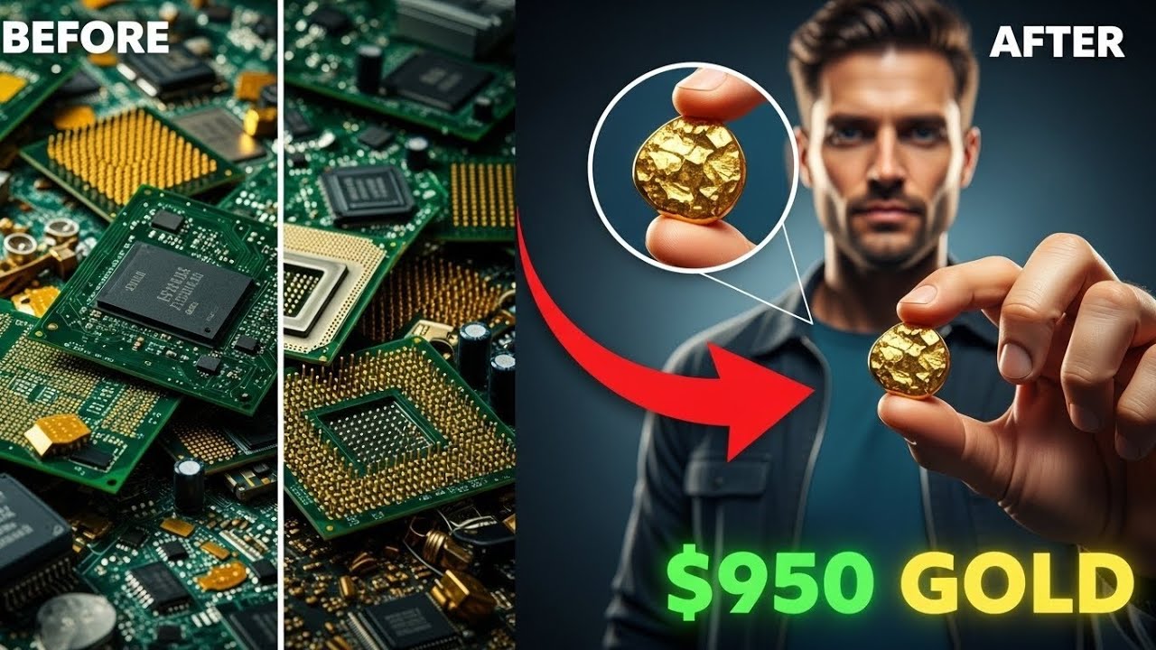 Как извлечь золото из электроники в домашних условиях | Добыча золота
