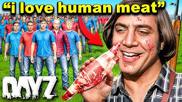 100 Players vs a DAYZ CANNIBAL..