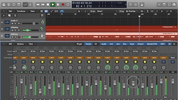 Latch Mode Automation in Logic Pro X 10.5.1