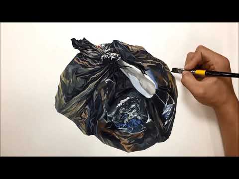 즐거운 K-입시 검정봉투 그리기 [ (Black plastic <strong>bag</strong>) <strong>Korea</strong> Art University entrance examination]