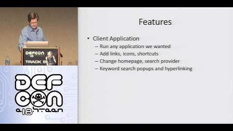 DEFCON 18: My Life as a Spyware Developer 1/3